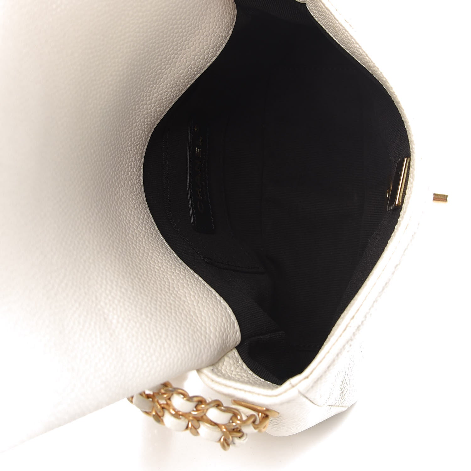Chanel Caviar Quilted Mini Chain Soul Flap White 5 of 11