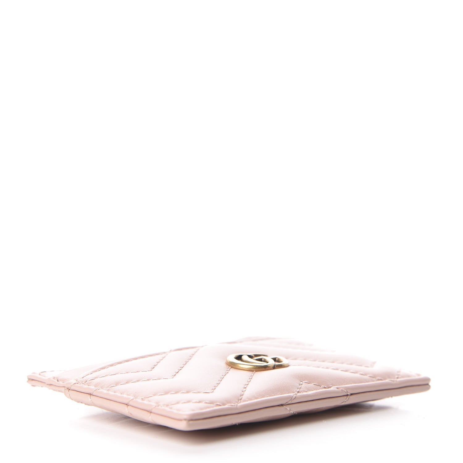 Gucci Calfskin Matelasse GG Marmont Card Holder Perfect Pink 4 of 8