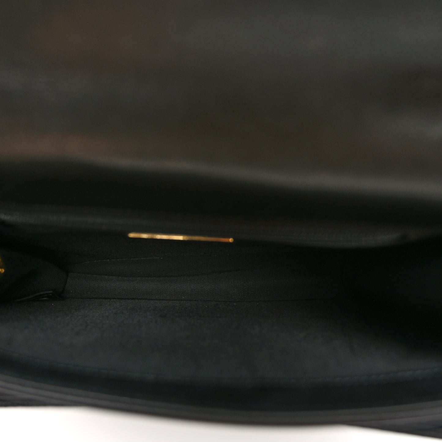 Calfskin Caviar Quilted Chain Handle Flap Black