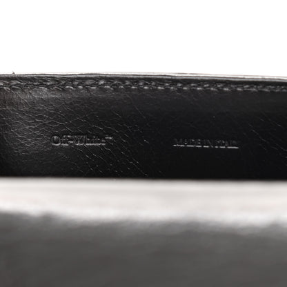 Off-White Calfskin Swiss Binder Flap Bag Black 7 of 12