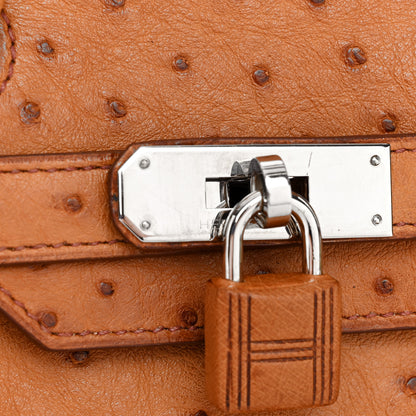 Hermes Ostrich Birkin 30 Gold 13 of 20