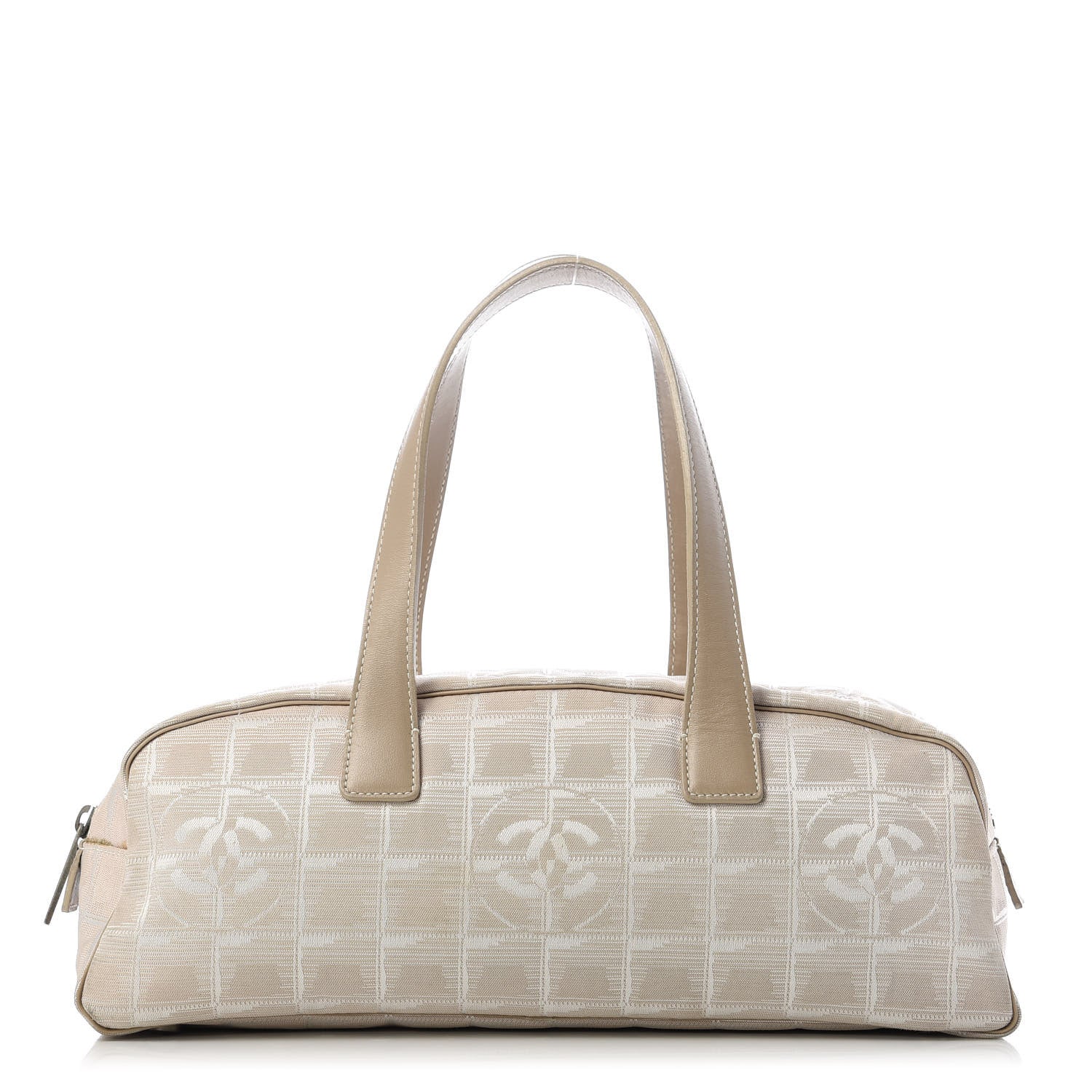 Chanel Nylon Travel Bowler Beige 1 of 12