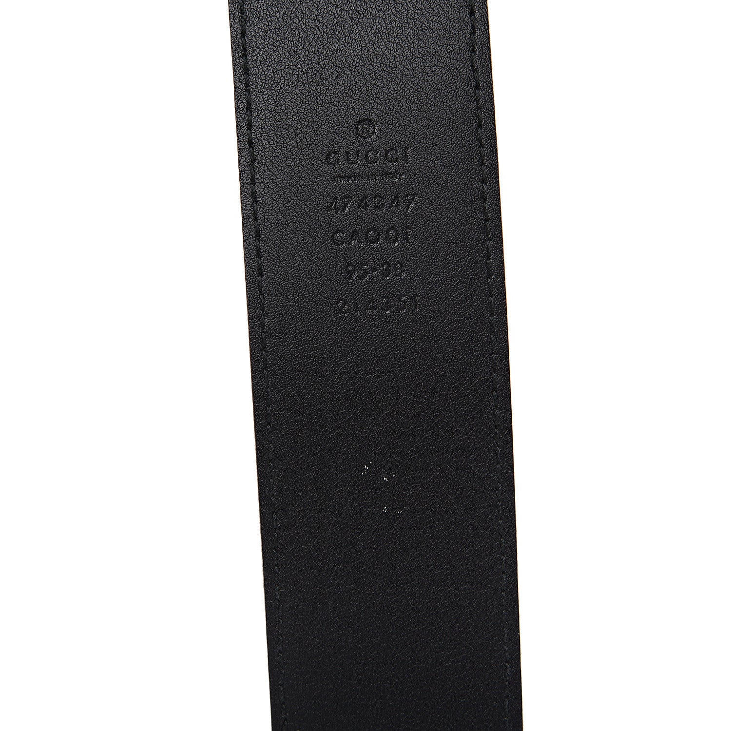 Gucci Dollar Calfskin Interlocking G Belt 95 38 Black 4 of 5