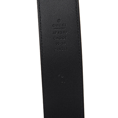 Gucci Dollar Calfskin Interlocking G Belt 95 38 Black 4 of 5