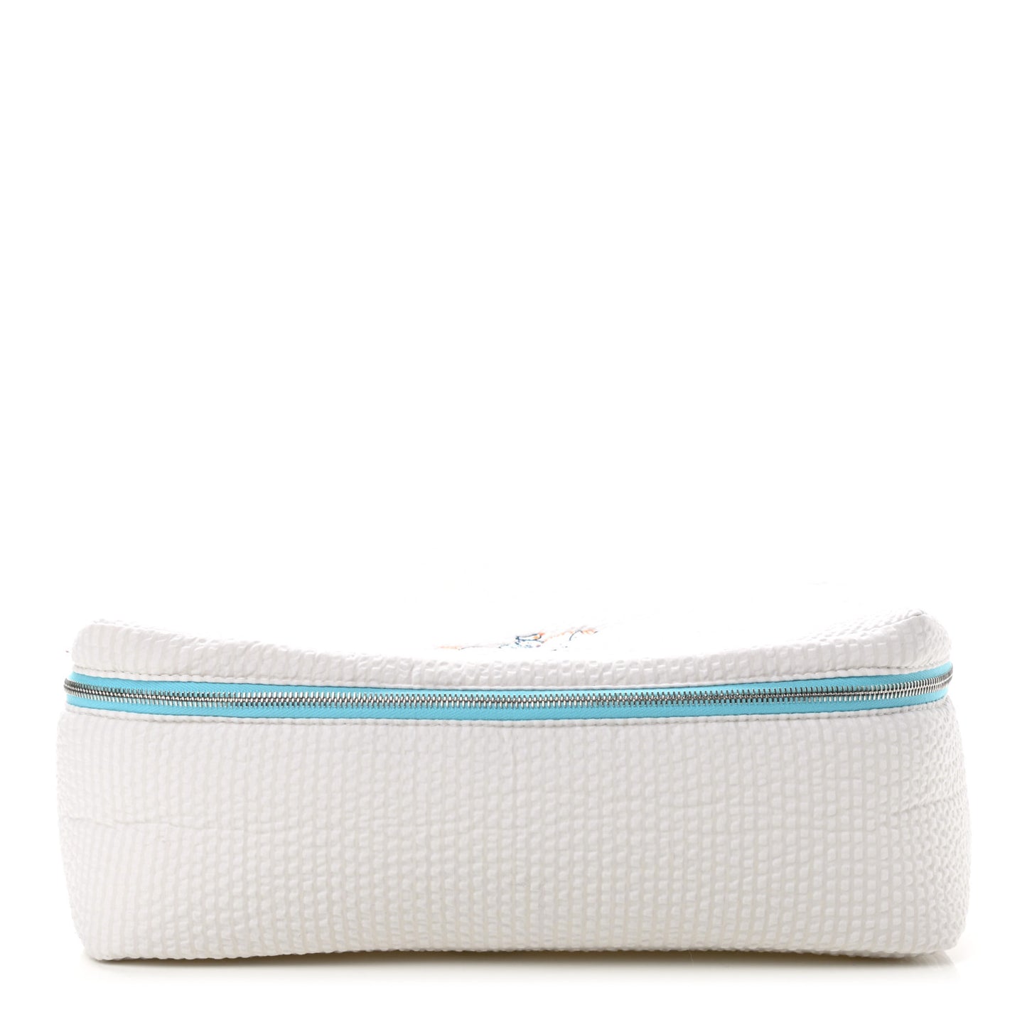 Printed Cotton Embroidered Medium Toogo Cabriole Case Gris Perle