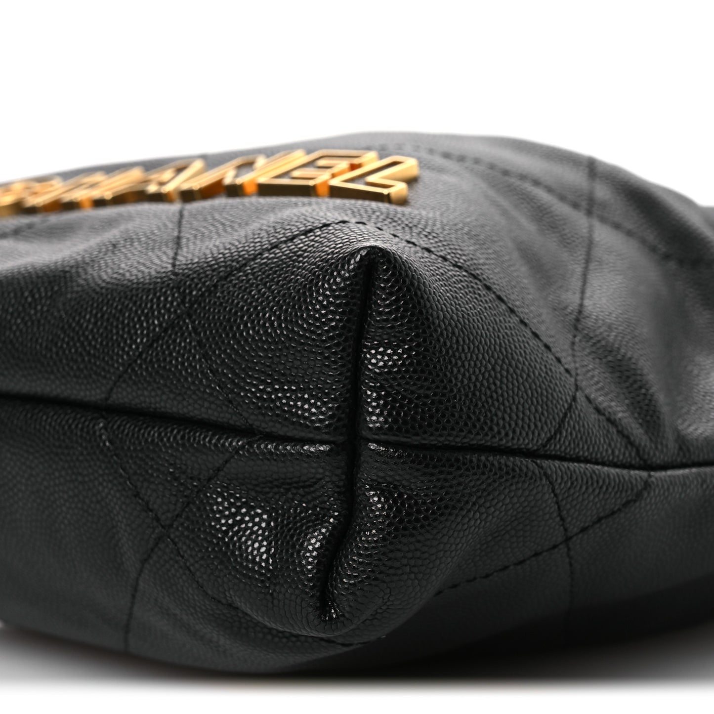 Shiny Caviar Quilted Mini Chanel 22 Black