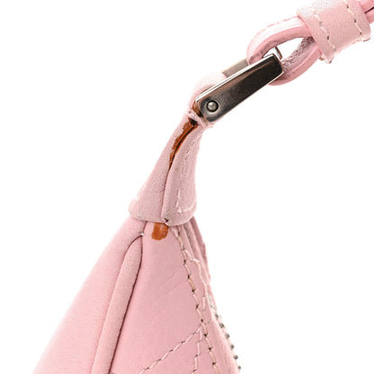 Christian Dior Grained Calfskin Cannage Hobo Pink 13 of 17