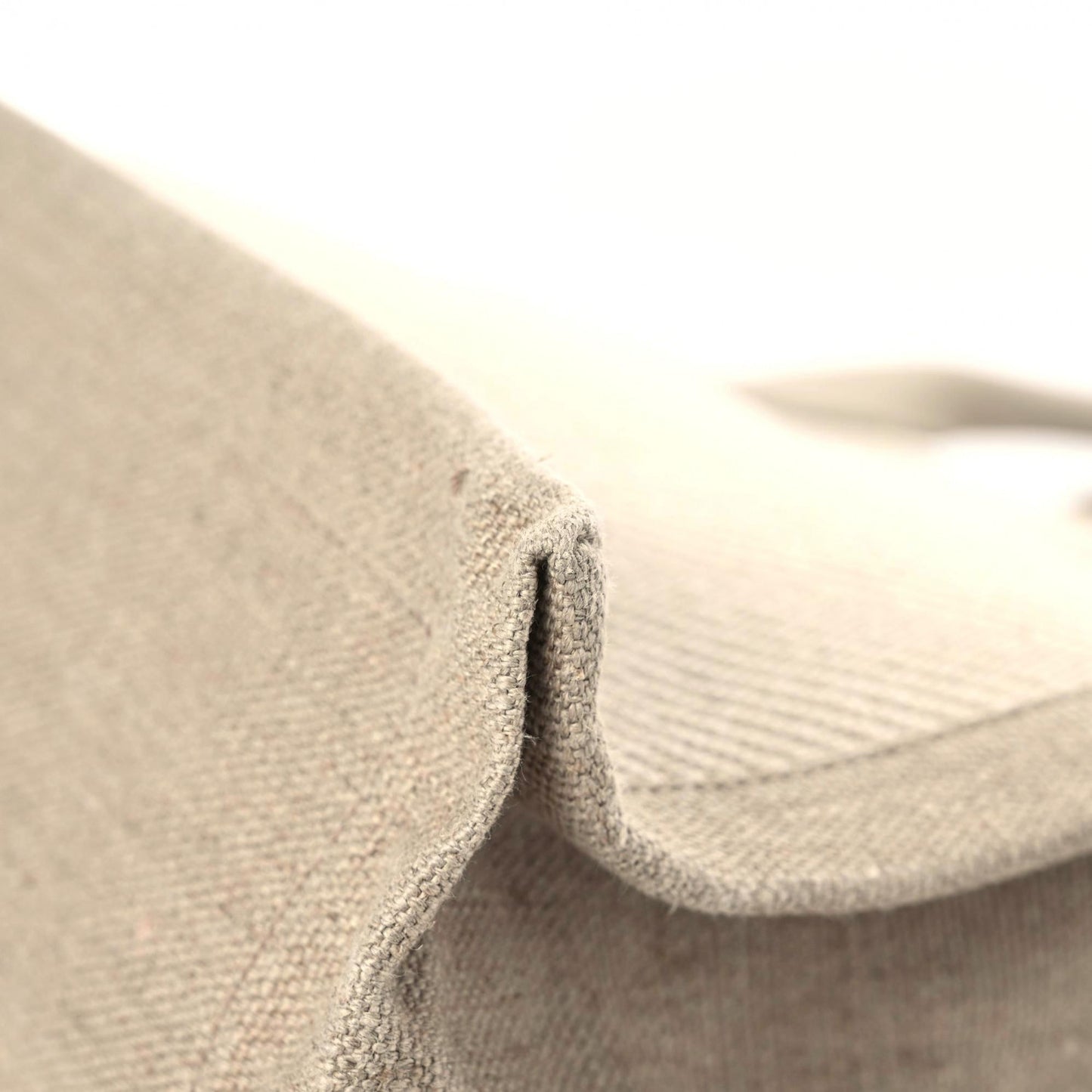 Linen Calfskin Small Rive Gauche Tote Beige Sea Salt
