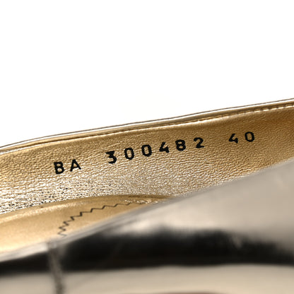 Saint Laurent Calfskin Clara Pumps 40 Gold 8 of 21