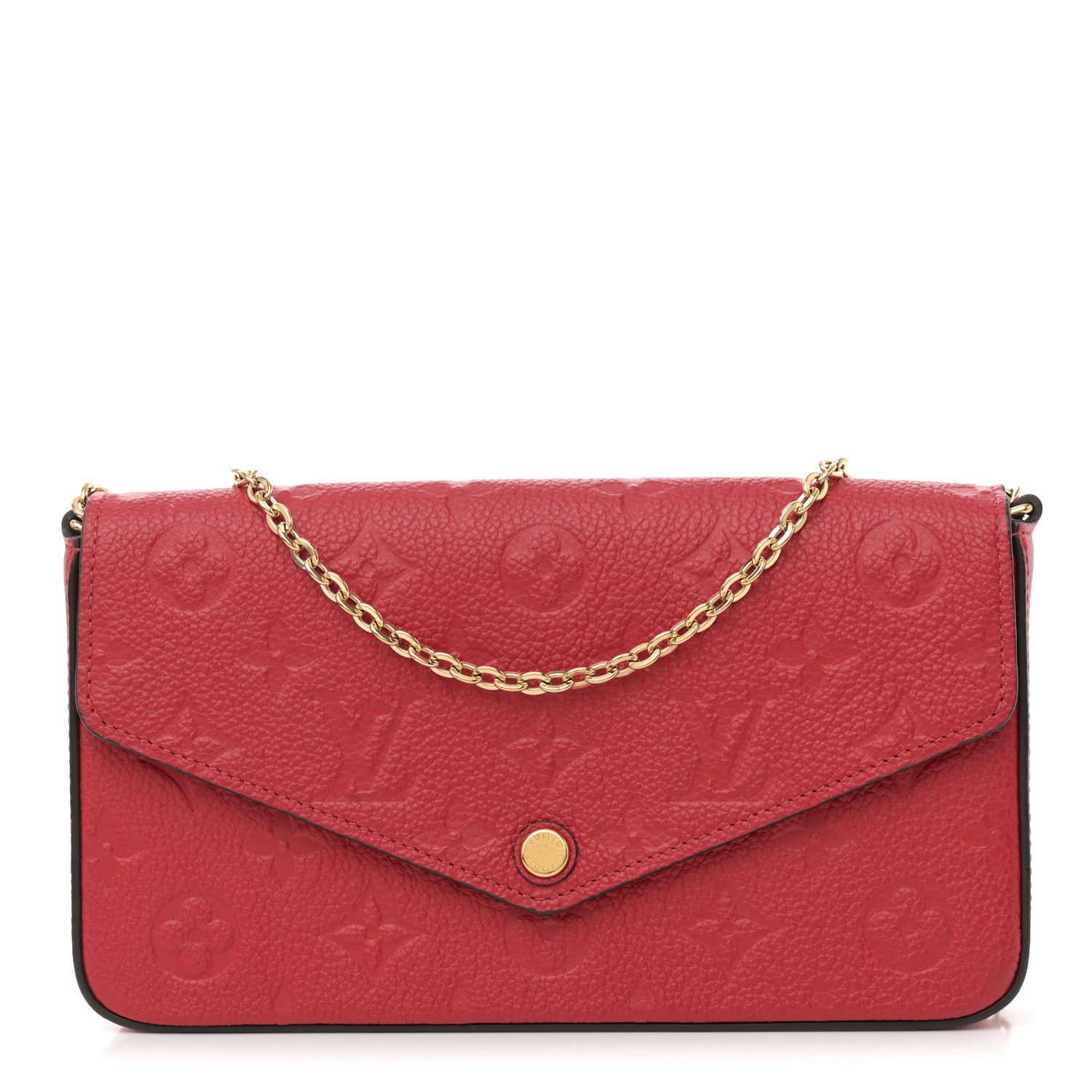 Louis Vuitton Empreinte Pochette Felicie Chain Wallet Scarlet 1 of 15