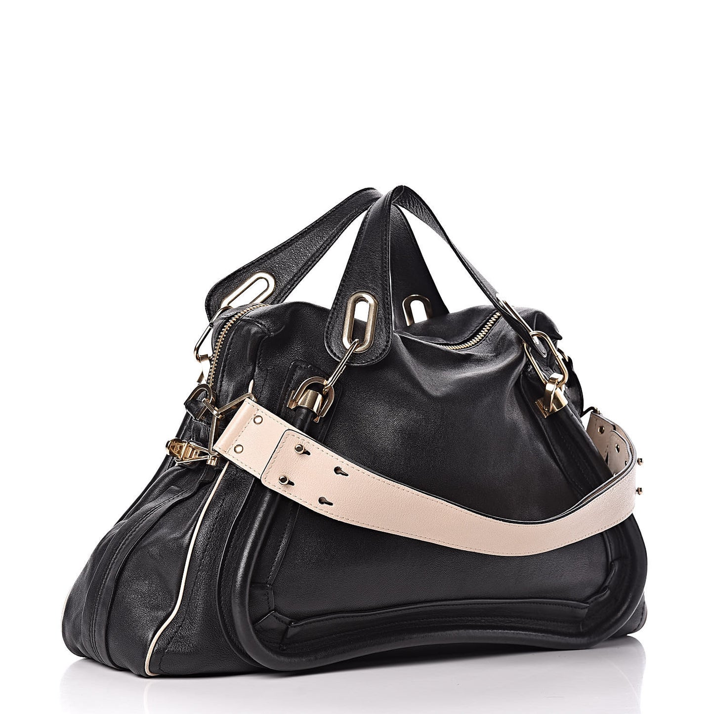 Calfskin Large Military Paraty Black