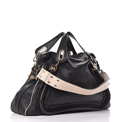 Chloe Calfskin Large Military Paraty Black 4 of 12
