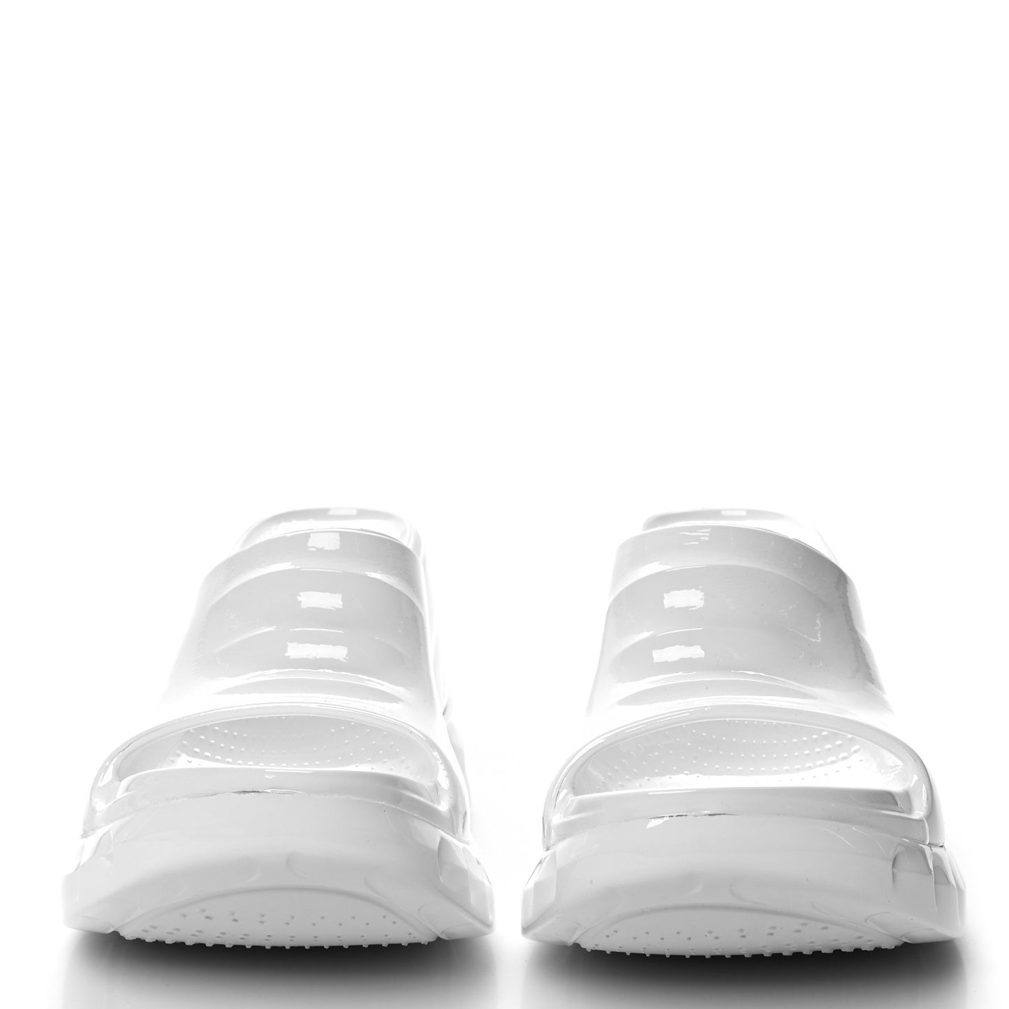 Rubber Marshmallow Wedge Slides 37 White