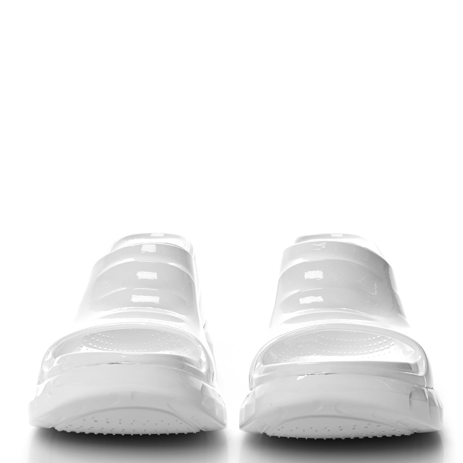 Givenchy Rubber Marshmallow Wedge Slides 37 White 2 of 10