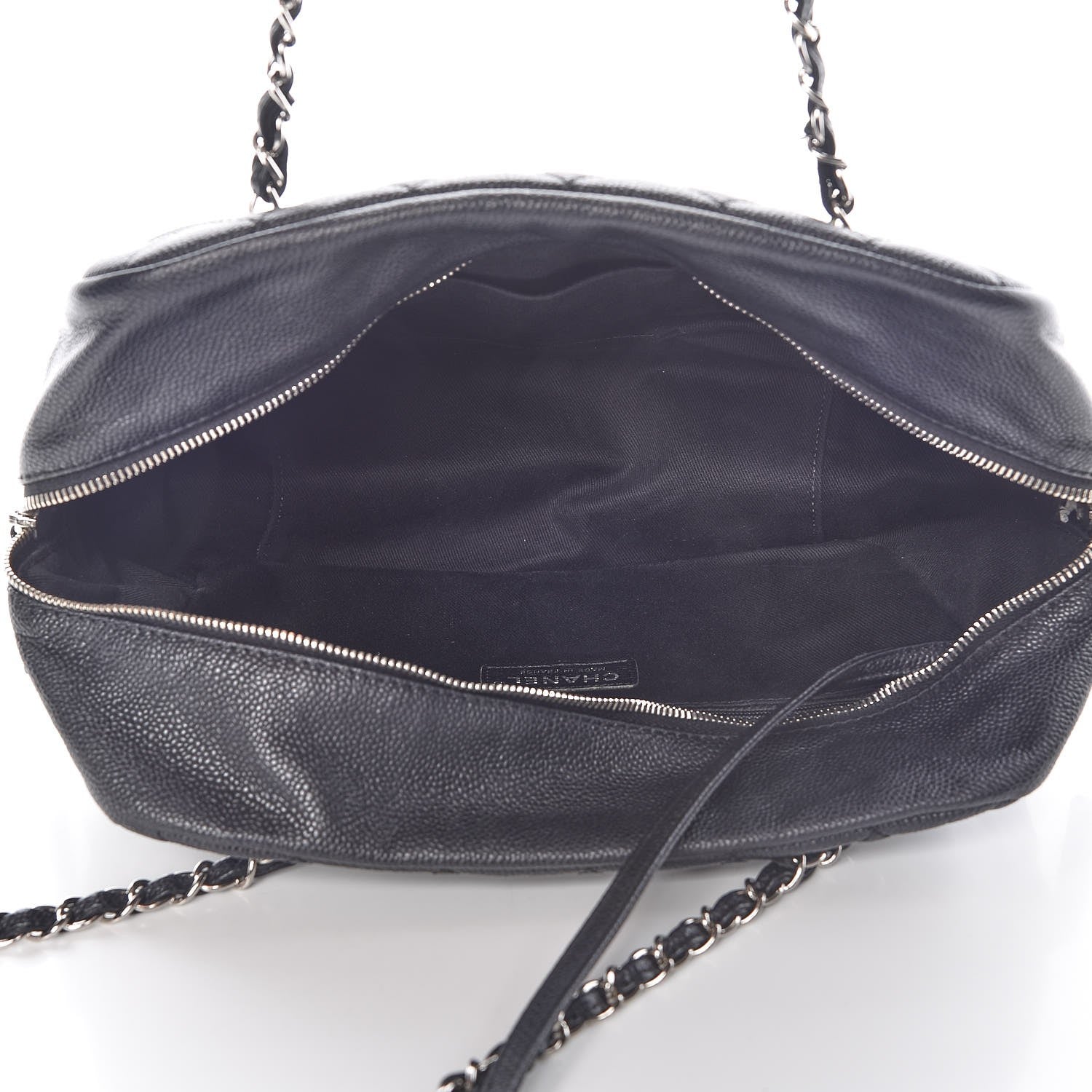 Chanel Caviar Quilted Travel Flap Tote Black 5 of 7