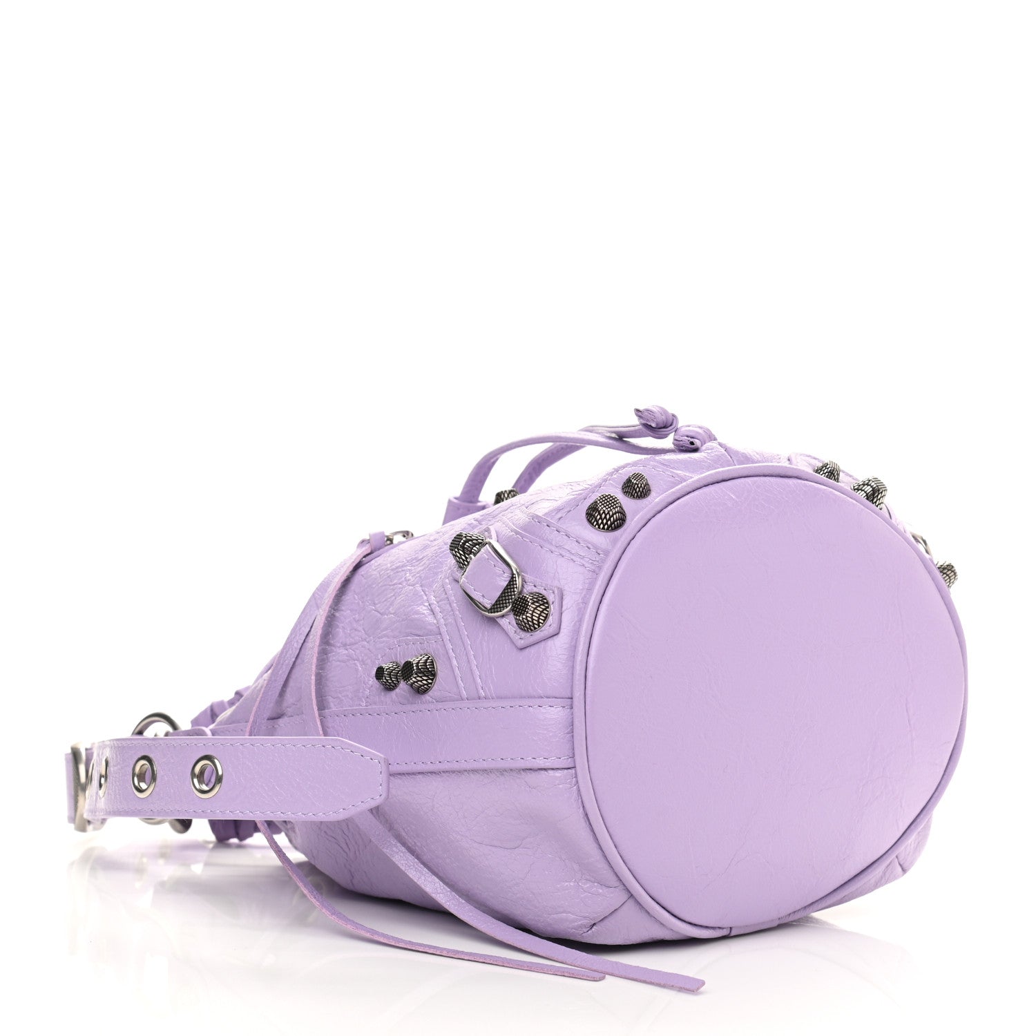 Balenciaga Agneau Arena Le Cagole Bucket Bag XS Lilac 4 of 10