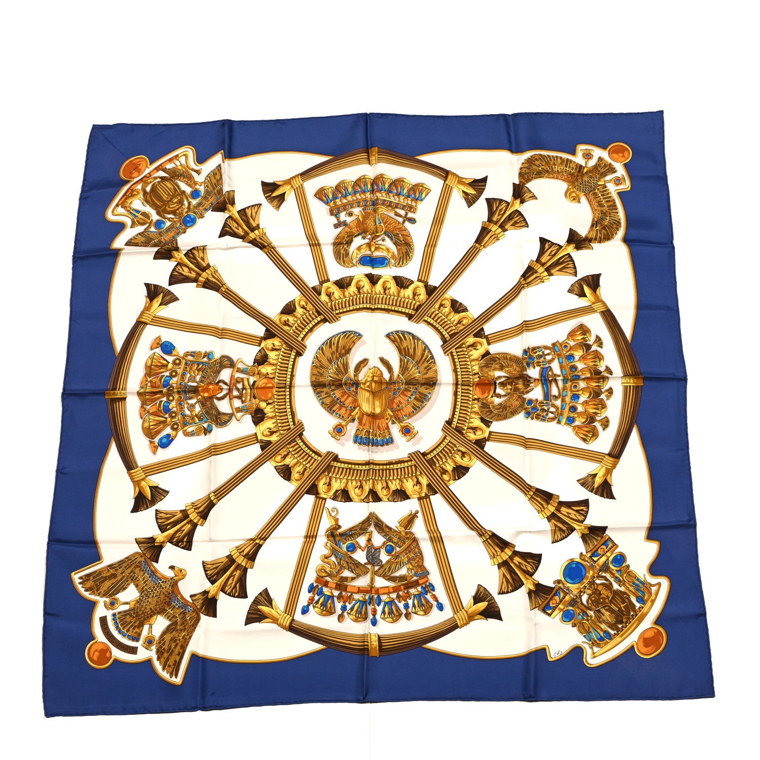 Hermes Scarf Scarabees Eu Pectoraux 90 1 of 5