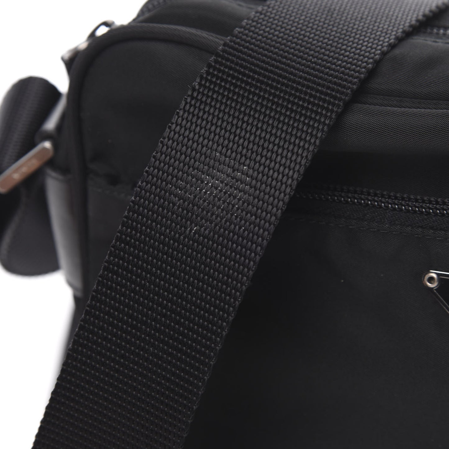 Tessuto Nylon Crossbody Bag Black