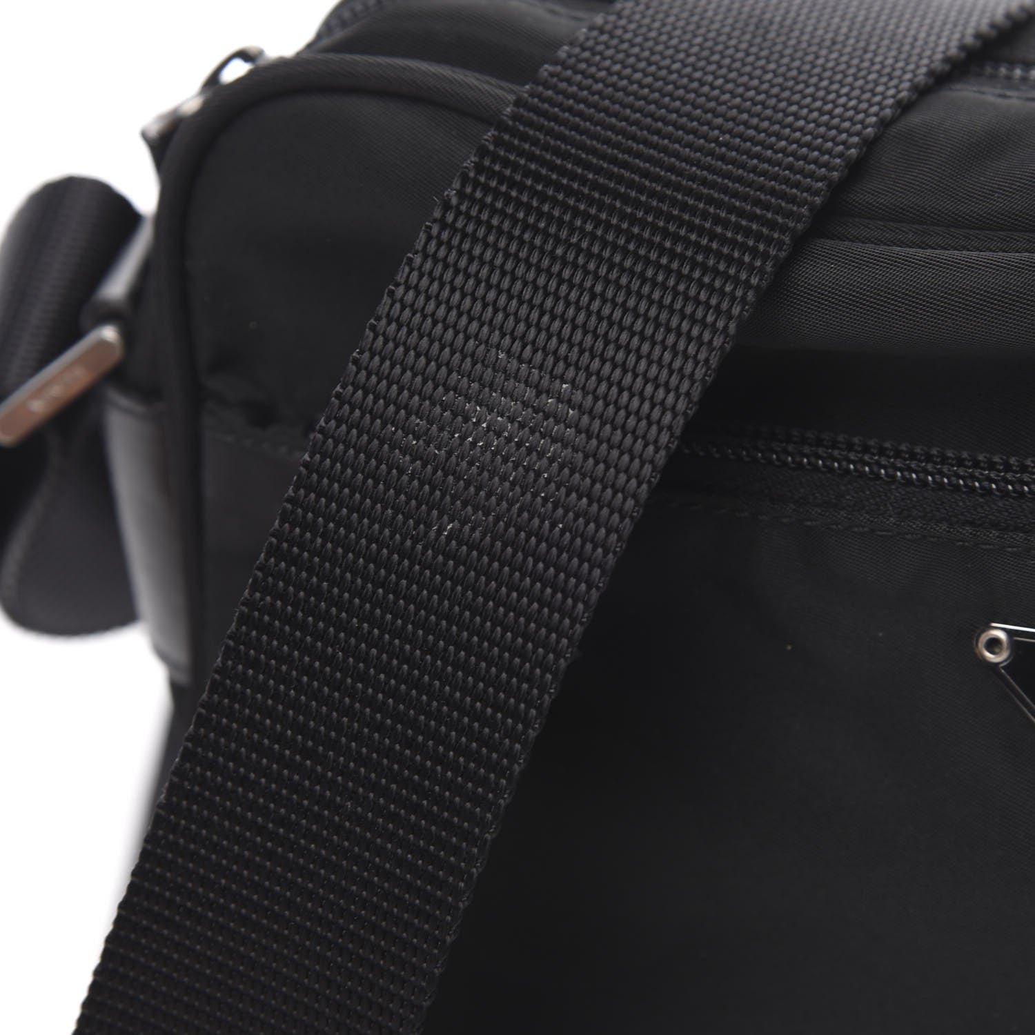 Prada Tessuto Nylon Crossbody Bag Black 10 of 10