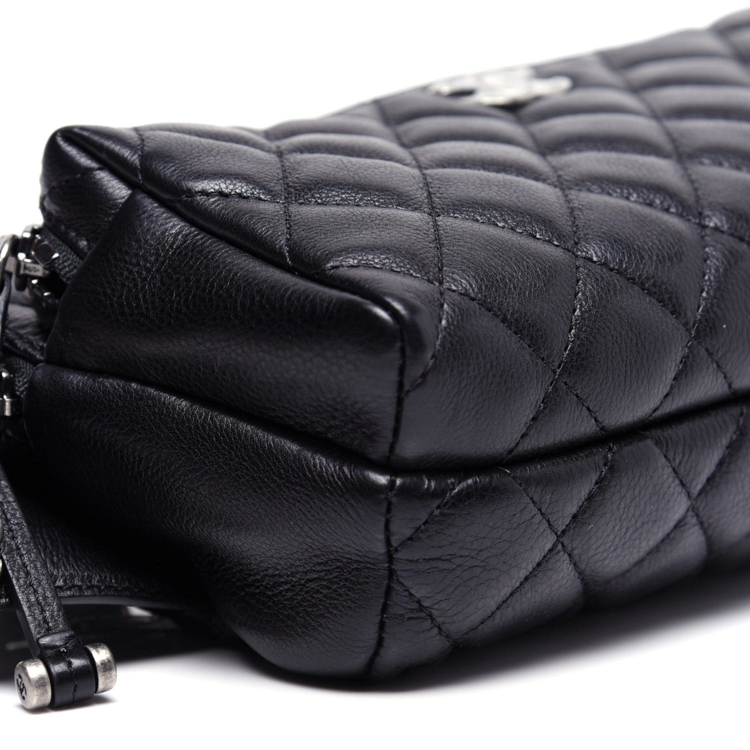 Chanel Calfskin Quilted Waist Bag Black 6 of 14