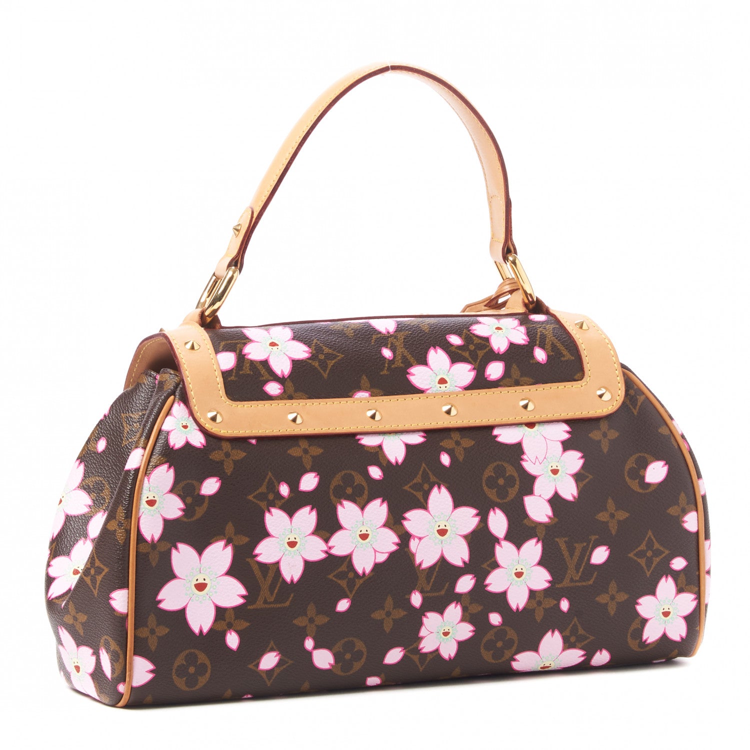 Louis Vuitton Monogram Cherry Blossom Sac Retro Bag Brown 3 of 8
