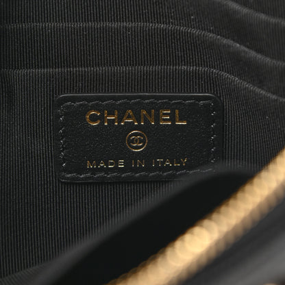 Chanel Caviar Quilted Small French New Wave CC Pouch Black 6 of 8