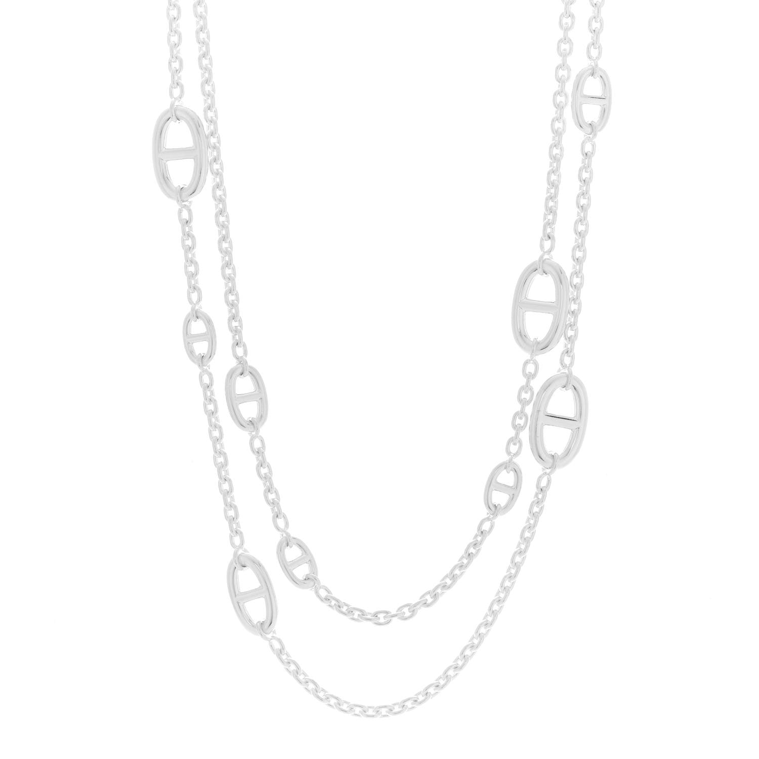 Hermes Sterling Silver Farandole Necklace 120 1 of 7