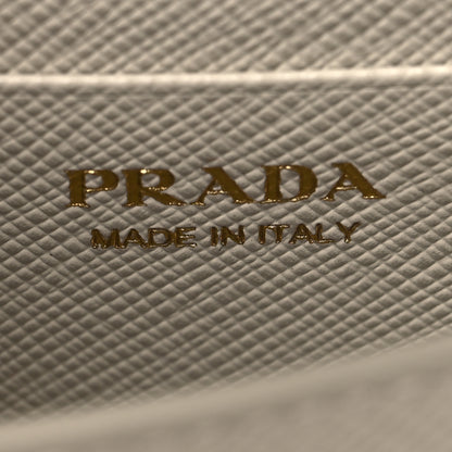 Prada Saffiano Card Holder With Chain Talco 5 of 9