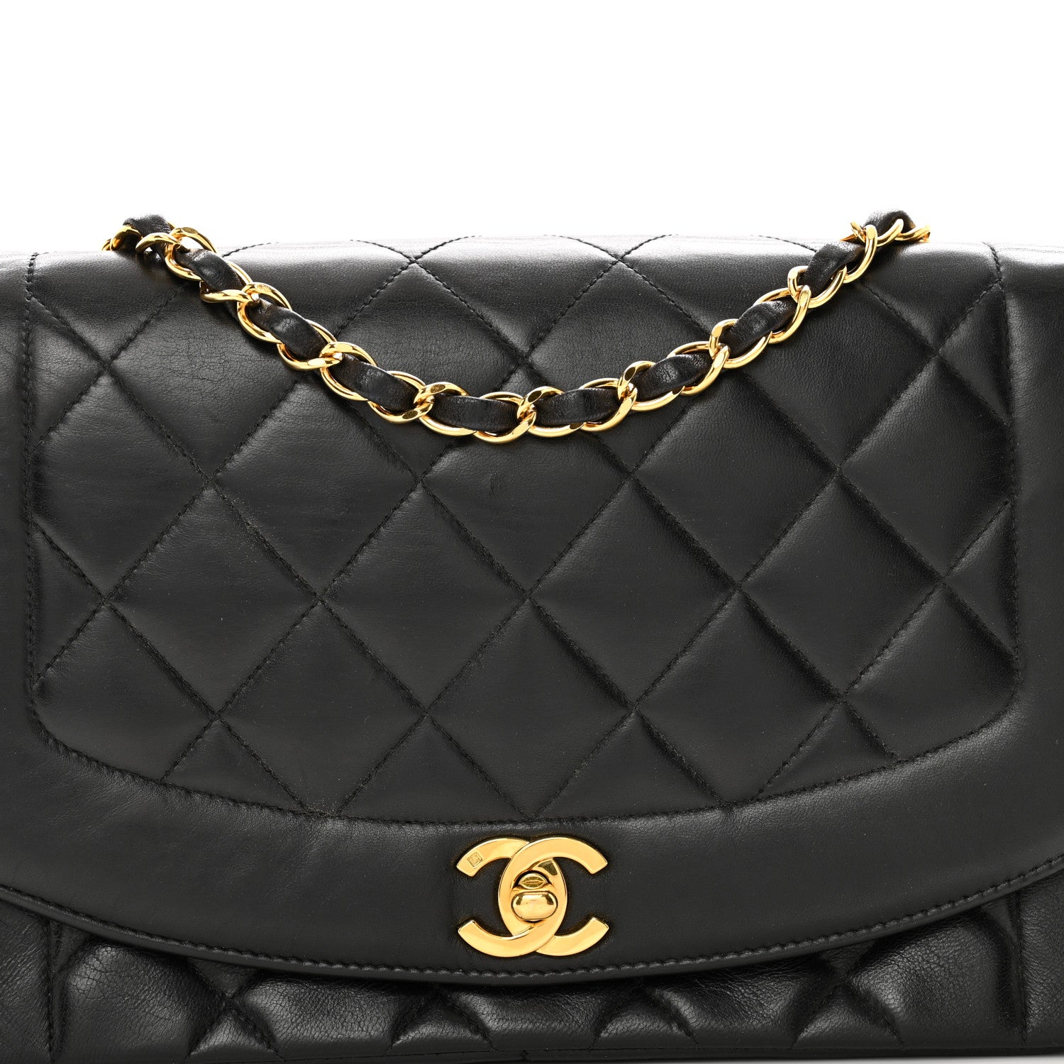 Chanel Lambskin Quilted Medium Single Flap Black 5 of 10