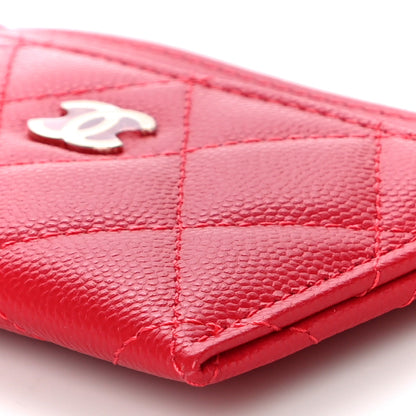Chanel Caviar Quilted Card Holder Red 11 of 12