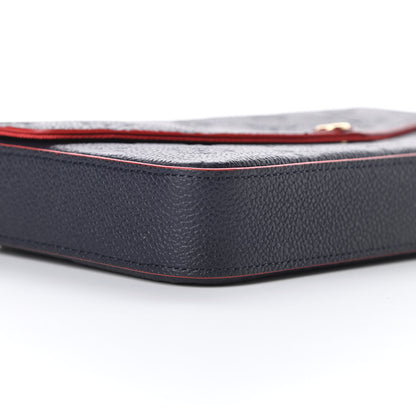 Louis Vuitton Empreinte Pochette Felicie Chain Wallet Marine Rouge 11 of 12