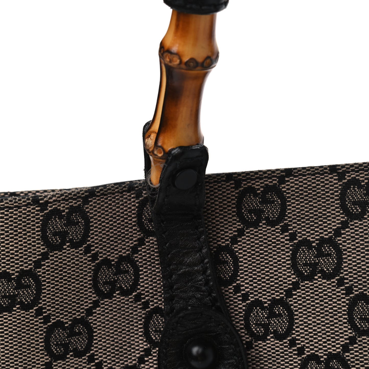 Monogram Small Bamboo Tote Black