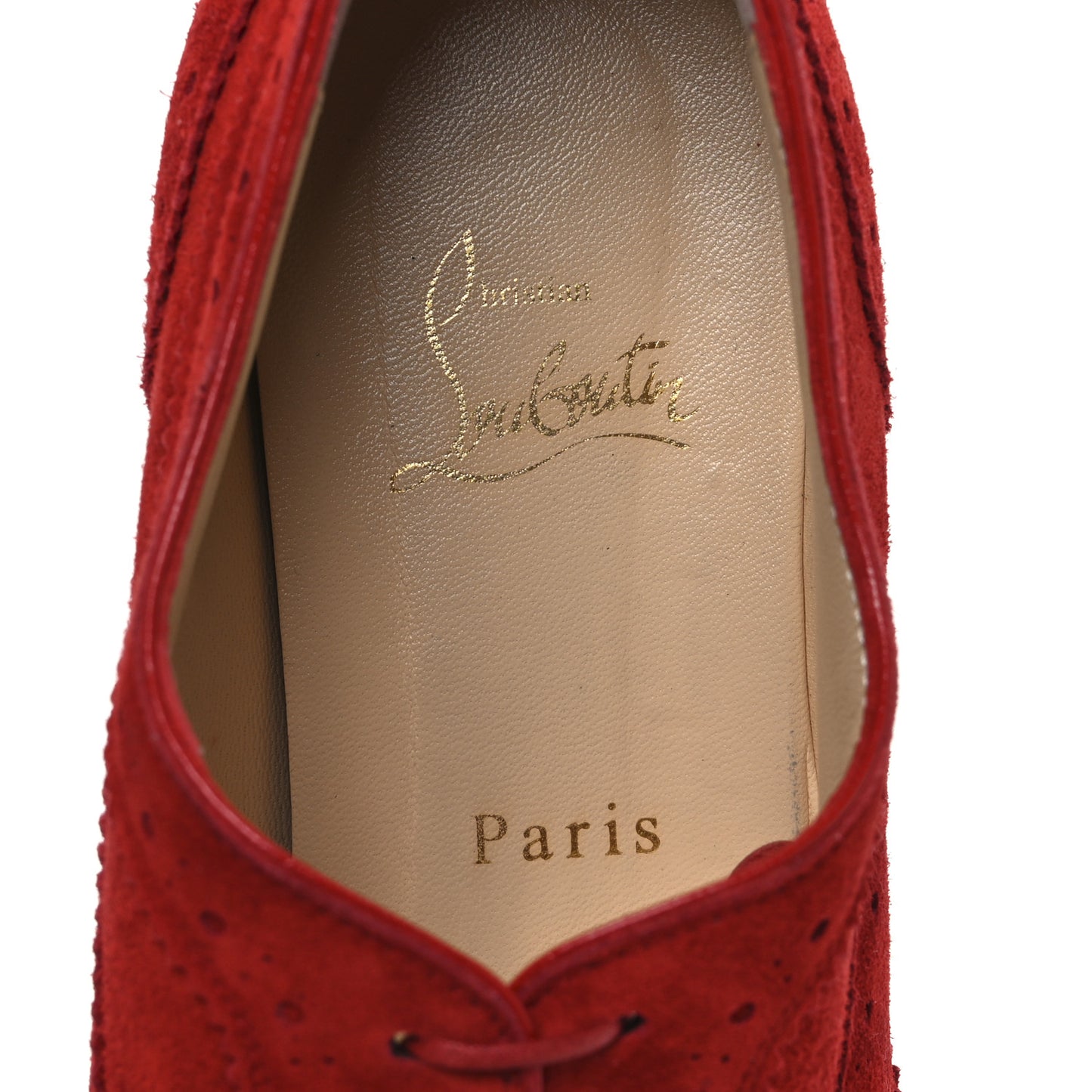 Veau Velours Charletta Brogue Oxfords 39 Flamenco