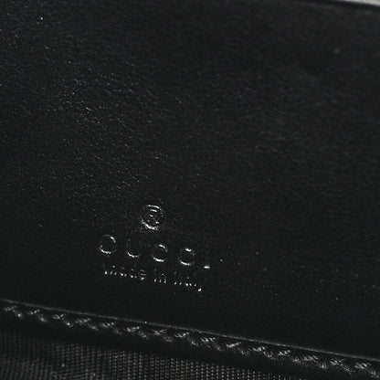 Gucci Calfskin Matelasse GG Marmont Zip Around Wallet Black 6 of 6