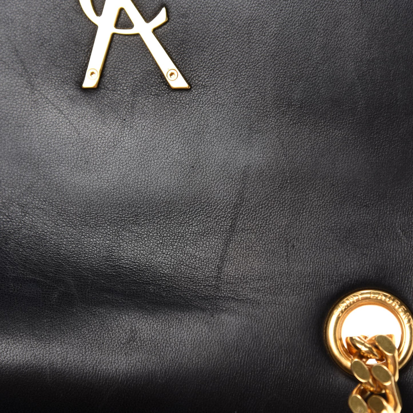Lambskin Matelasse Monogram Medium Vicky Chain Bag Black
