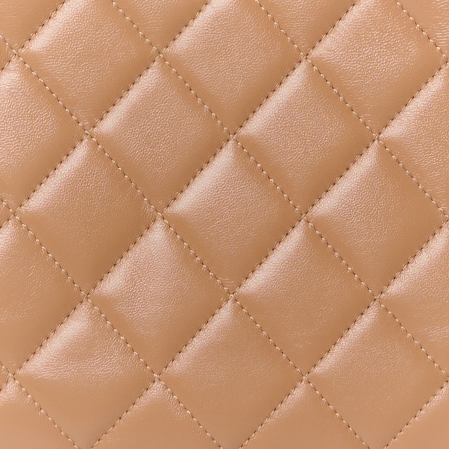 Chanel Shiny Crumpled Calfskin Quilted 31 Shopping Bag Dark Beige 9 of 11