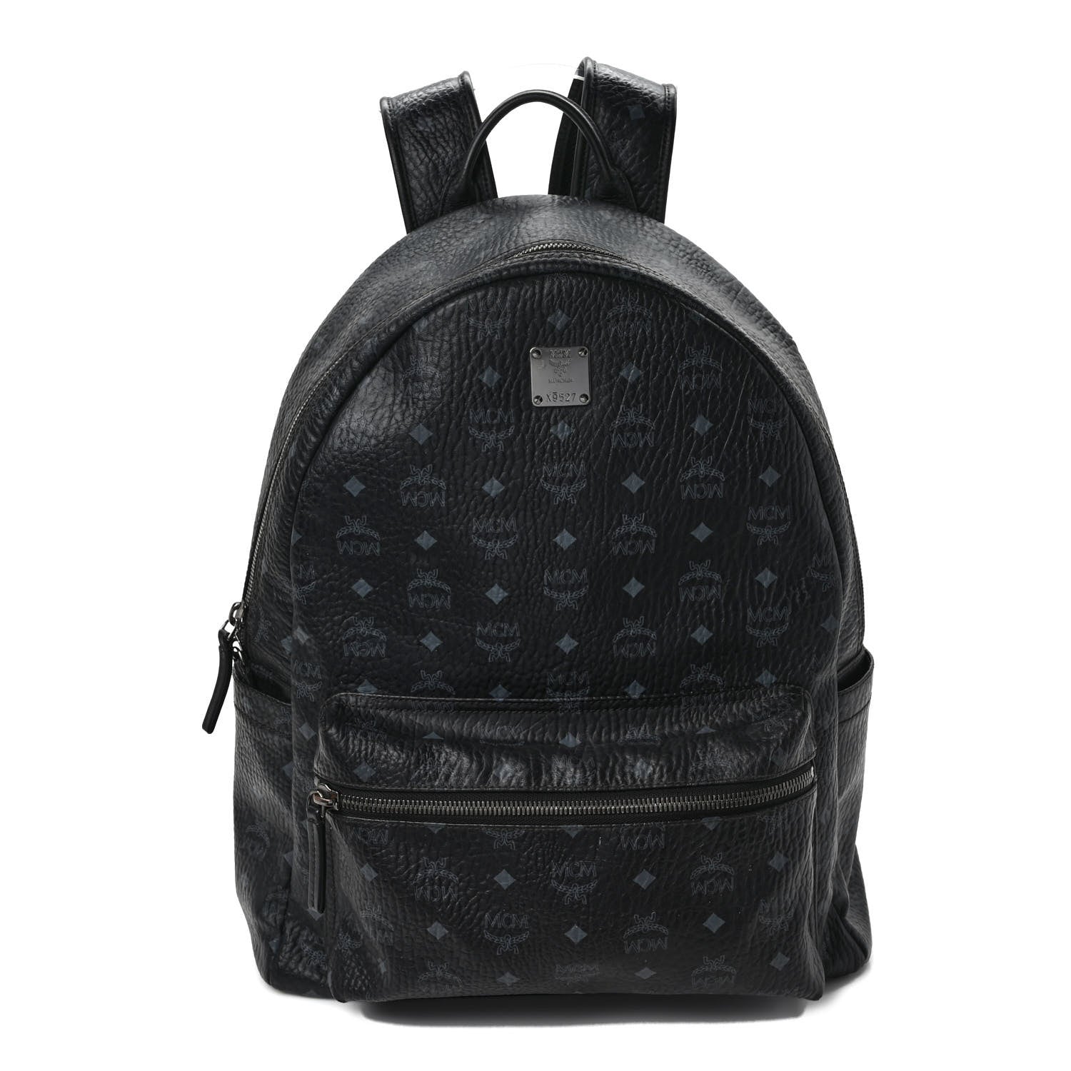 MCM Visetos Large Stark Backpack Black 1 of 11