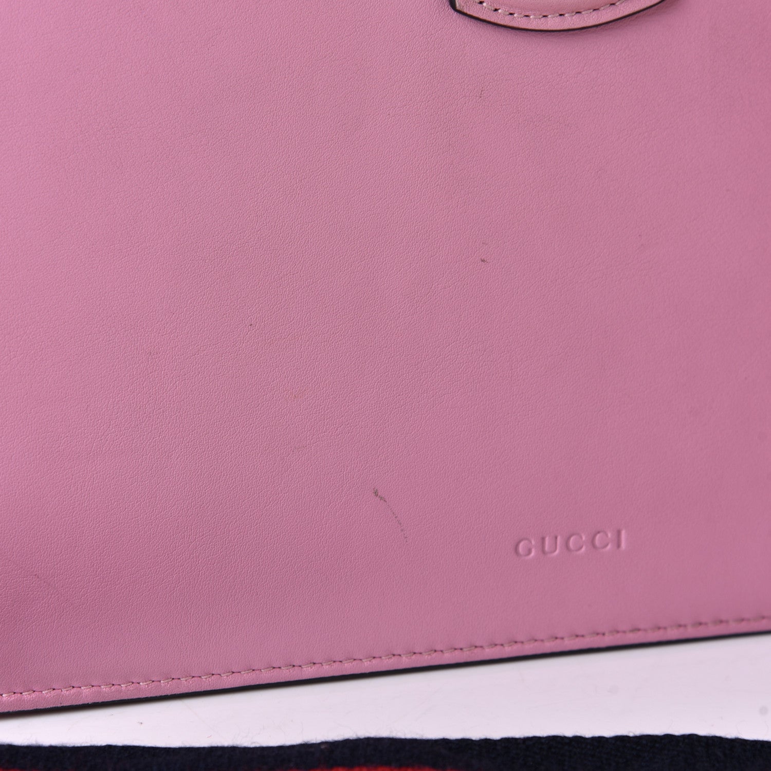 Gucci Moon Calfskin Web Medium Dionysus Bamboo Top Handle Bag Sugar Pink Blue Agata Hibiscus Red 10 of 10