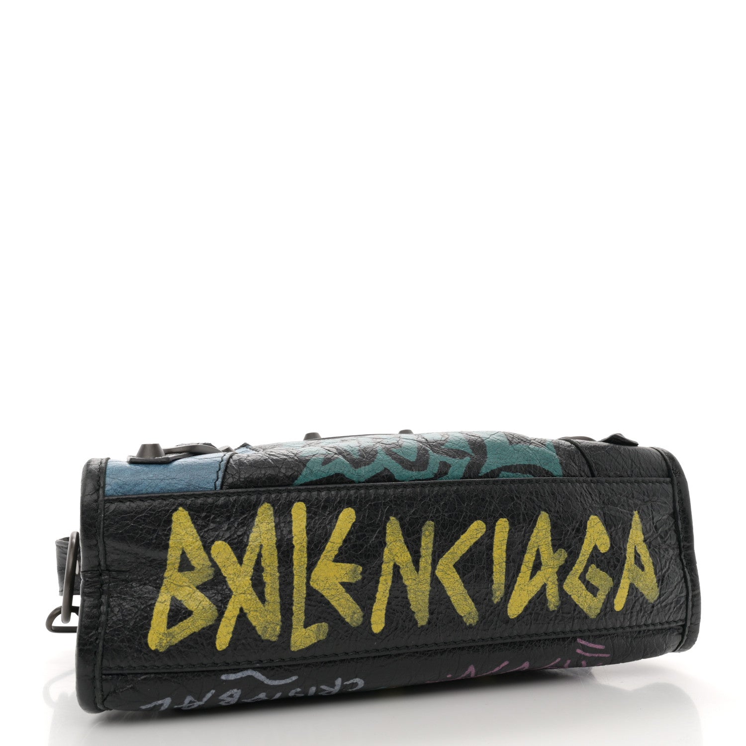 Balenciaga Agneau Arena Graffiti All Over Classic Hardware Mini City Black Multicolor 5 of 12