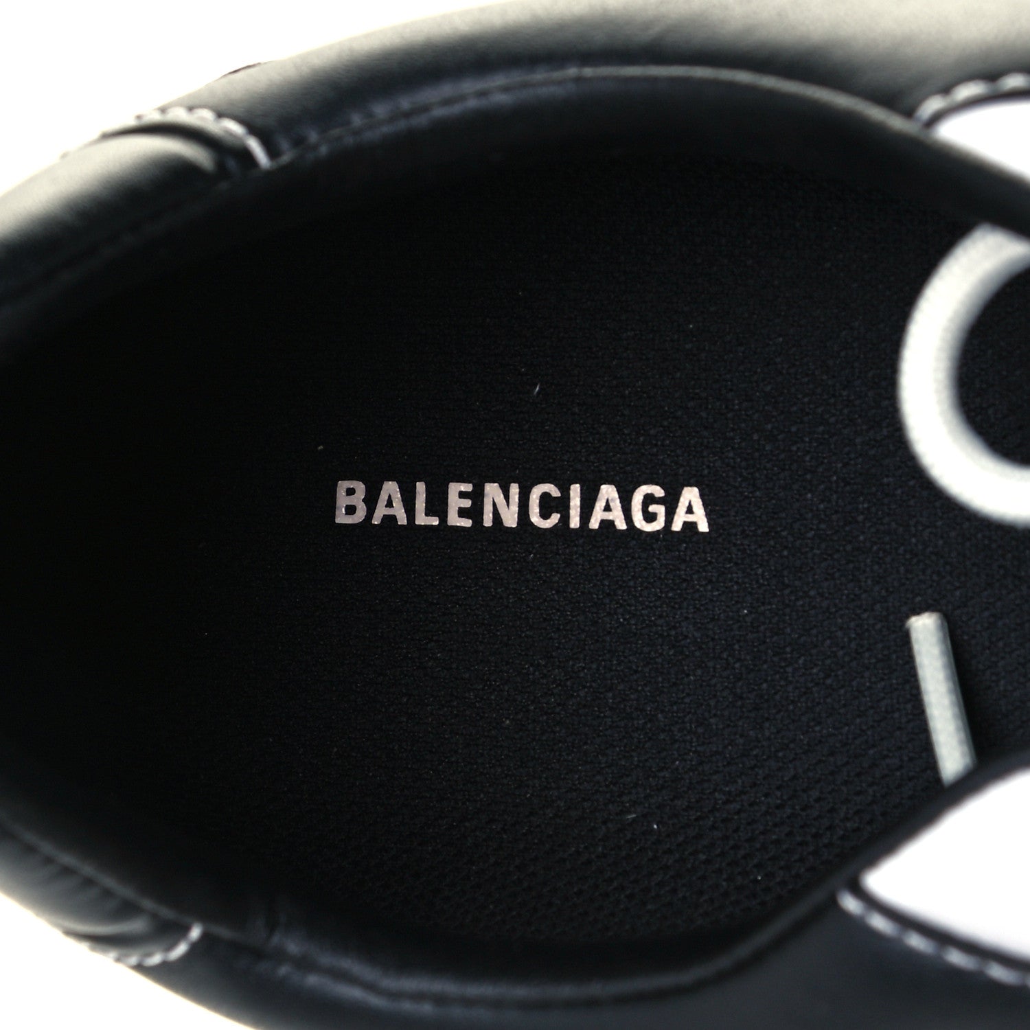 Balenciaga Polyurethane Mens Zen Sneakers 44 Black White 9 of 11