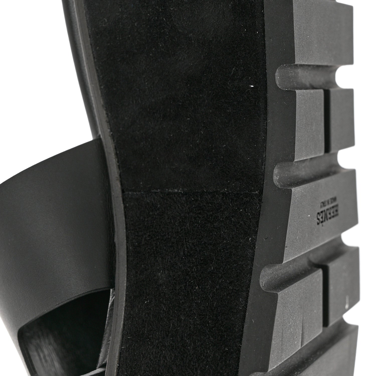 Hermes Calfskin Suede Eze 30 Sandals 38 Black 9 of 12