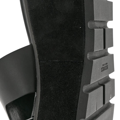 Hermes Calfskin Suede Eze 30 Sandals 38 Black 9 of 12