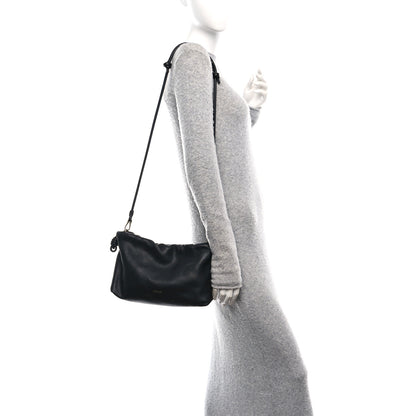 Loewe Mellow Nappa Medium Donut Chain Flamenco Knot Clutch Black 2 of 10