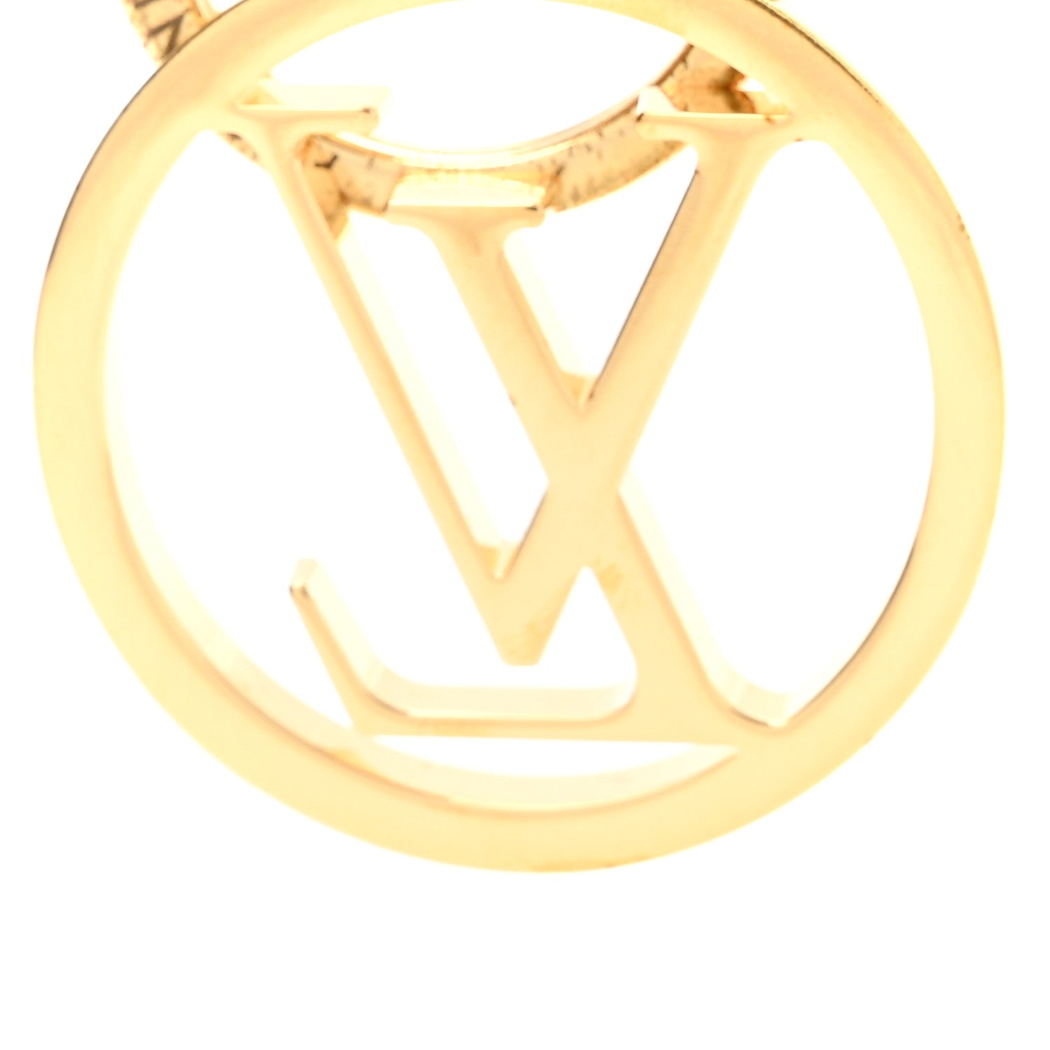 Louis Vuitton LV Circle Bag Charm Key Holder Gold 3 of 5