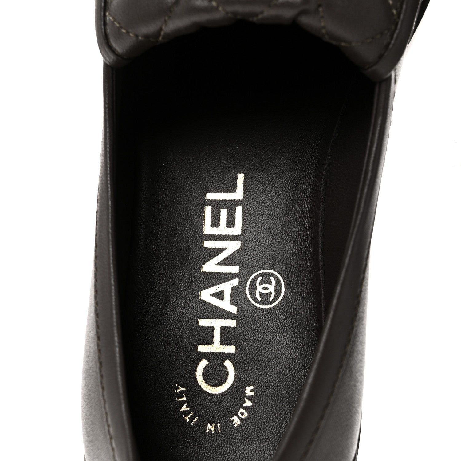 Chanel Lambskin Quilted CC Turnlock Loafers 37 Dark Brown 9 of 10