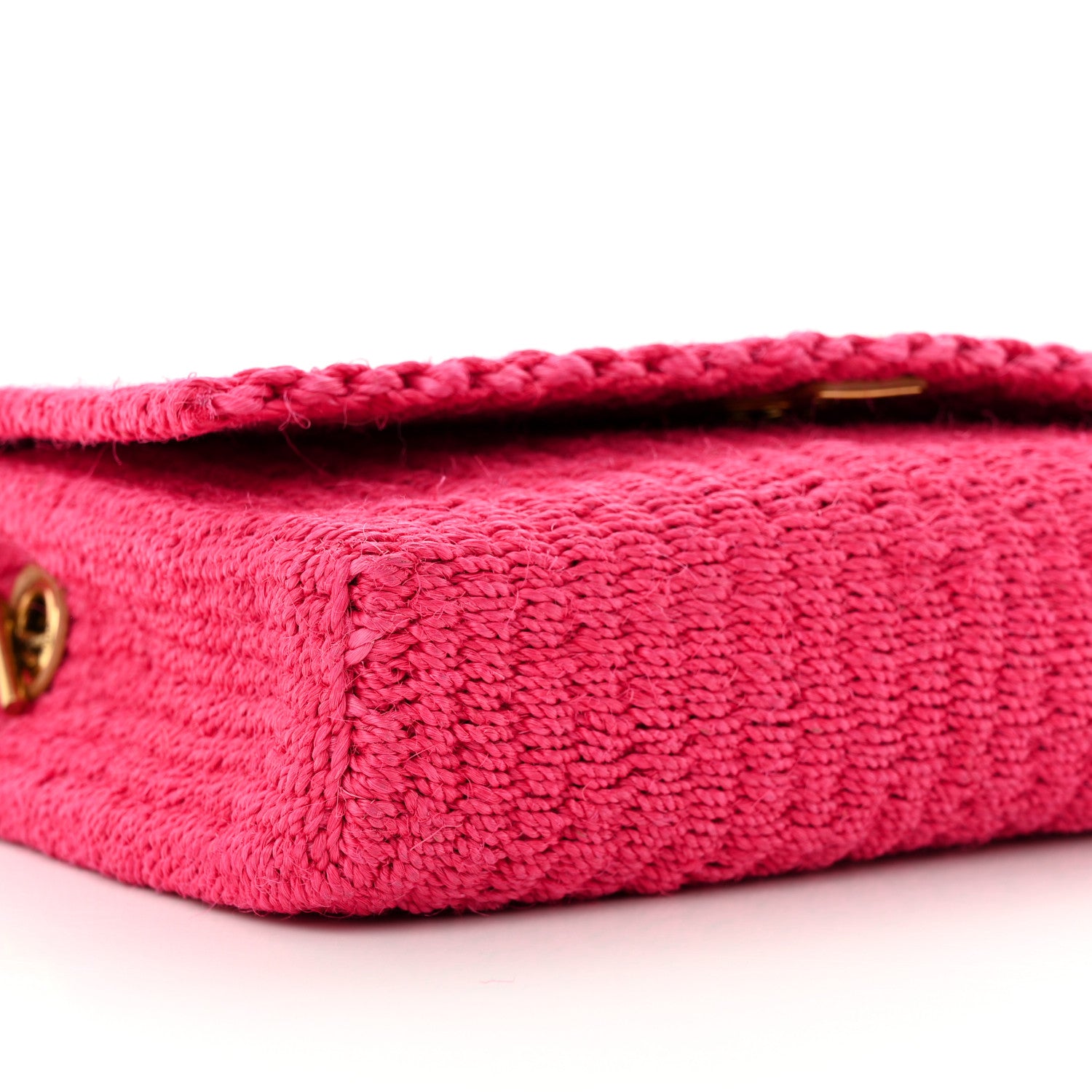 Saint Laurent Raffia Medium Monogram Kate Satchel Pink Glow 9 of 11