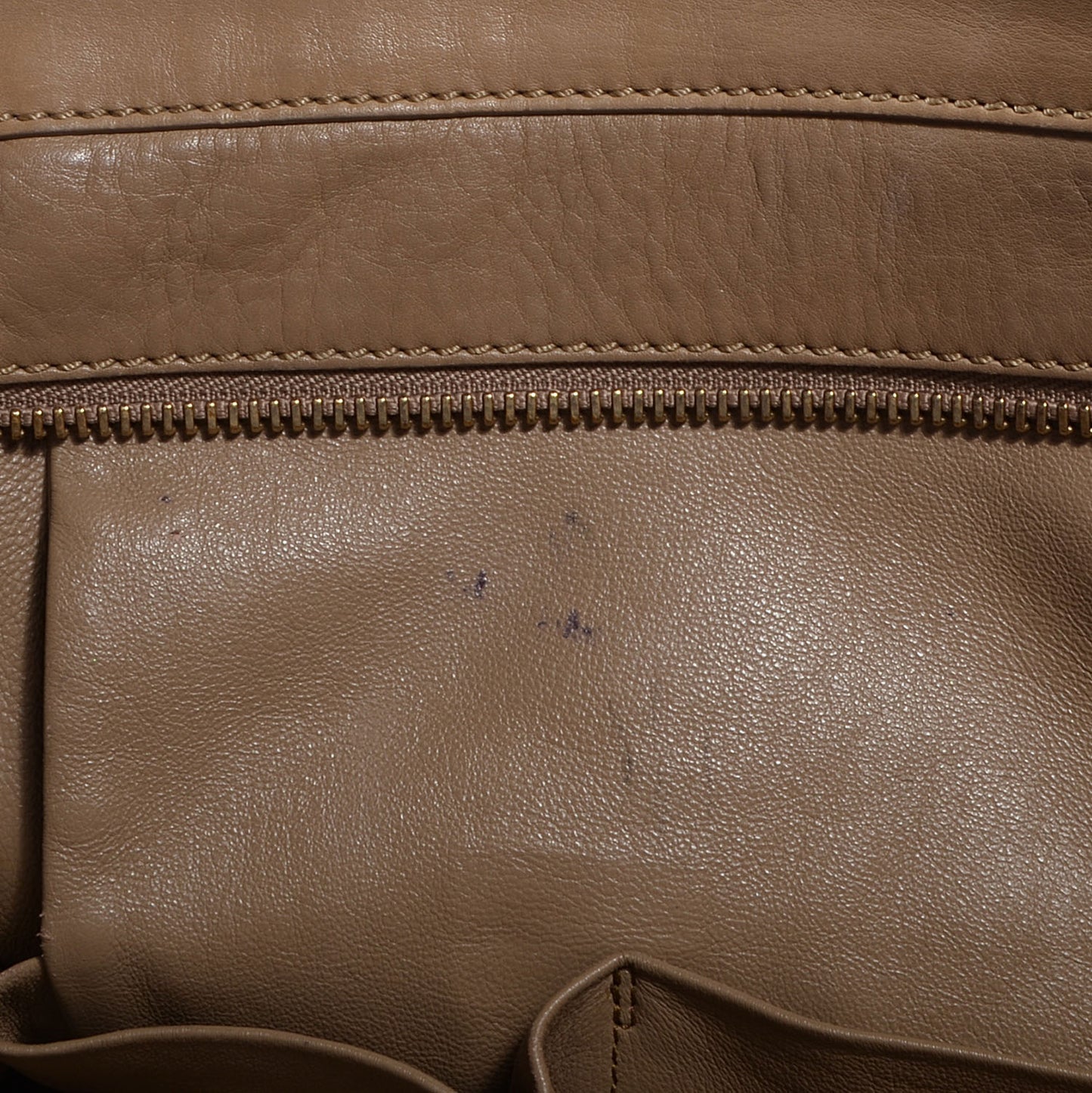 Smooth Calfskin Mini Luggage Camel