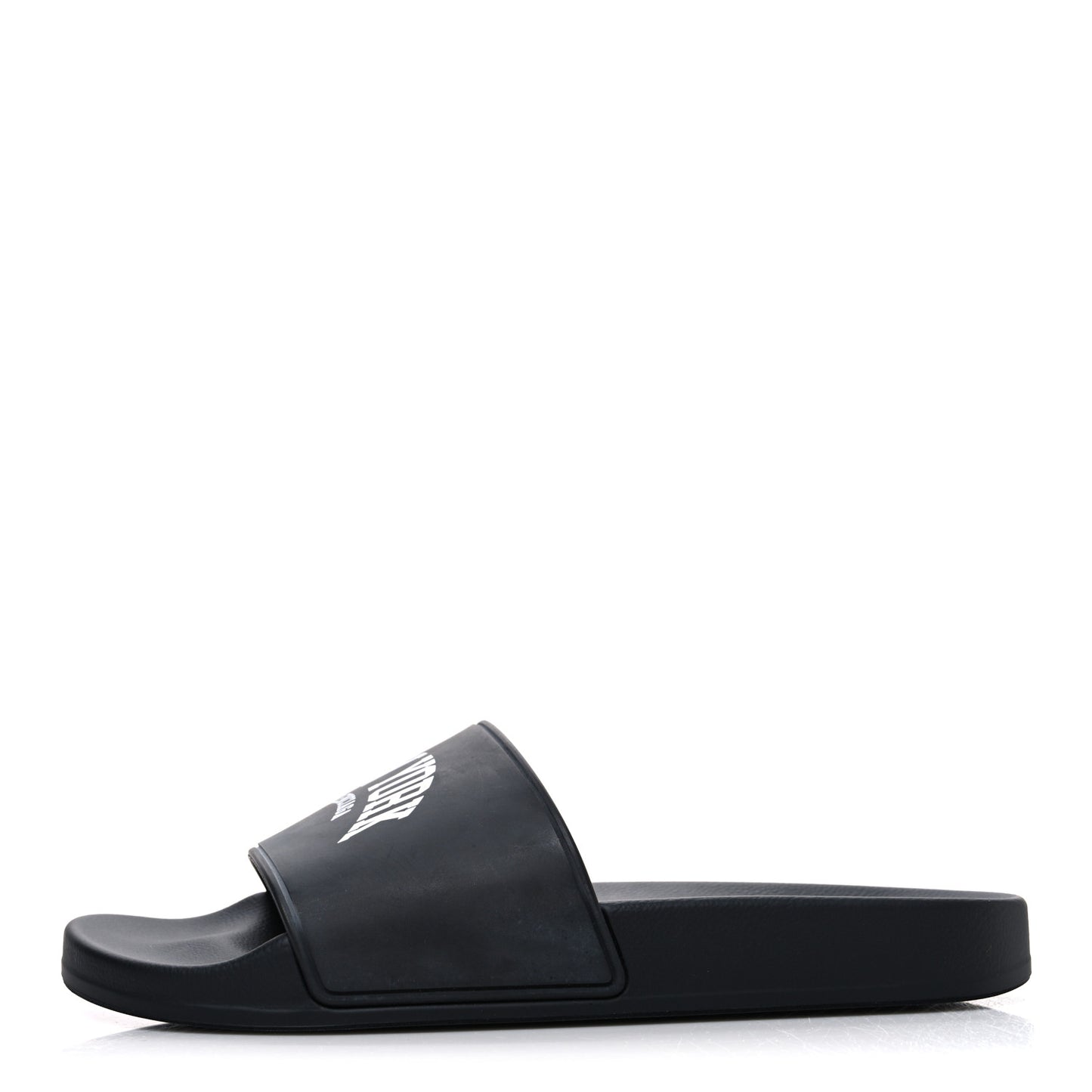 Rubber New York Womens Pool Slide Sandals 39 Black