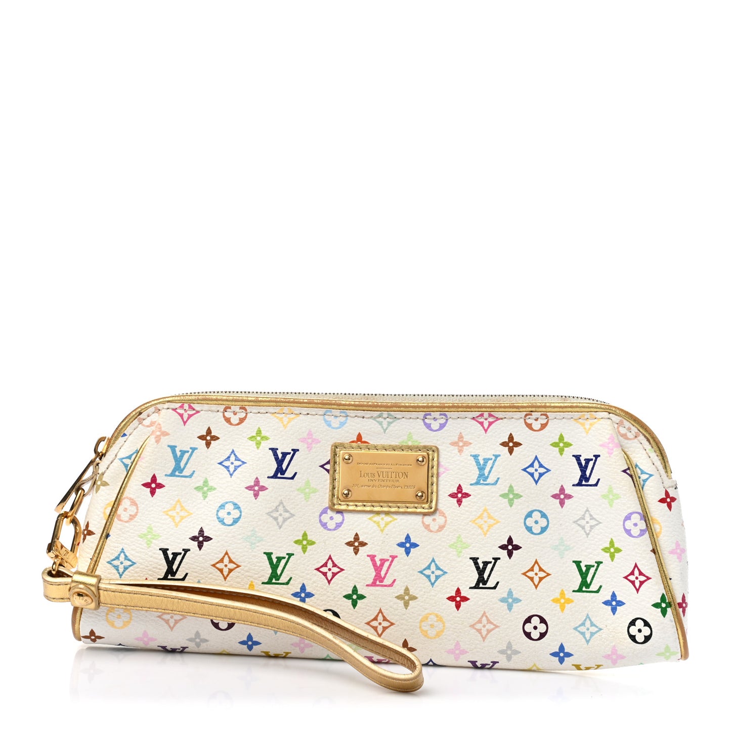 Monogram Multicolor Kate Clutch White