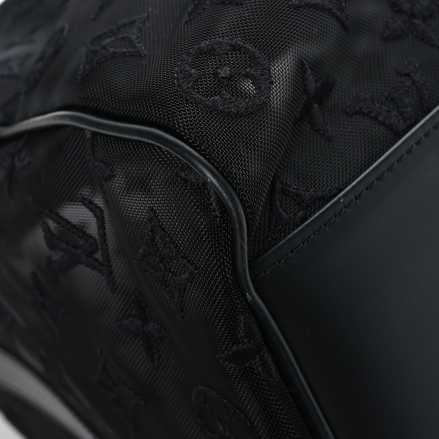Monogram See Through Keepall Bandouliere 50 Black